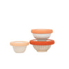 Terra Cotta Food Huggers Lids 3 Set