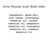 Sore Muscle Soak Bath Salts