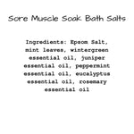 Sore Muscle Soak Bath Salts