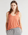 Women's Recycled Jersey Scoop Tank Copper Coin