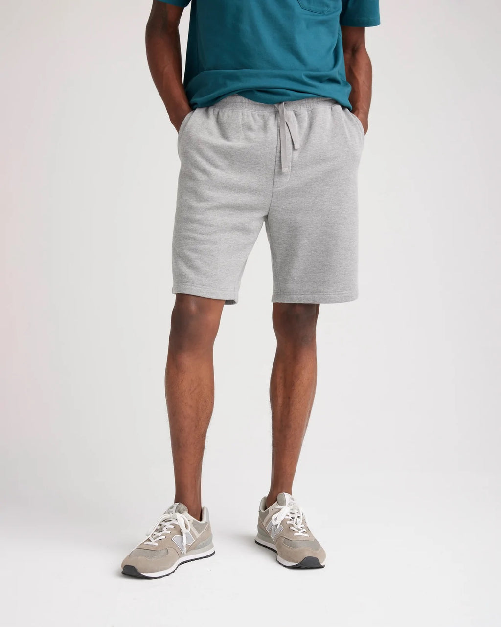 Recycled Fleece Sweatshorts Heather Grey