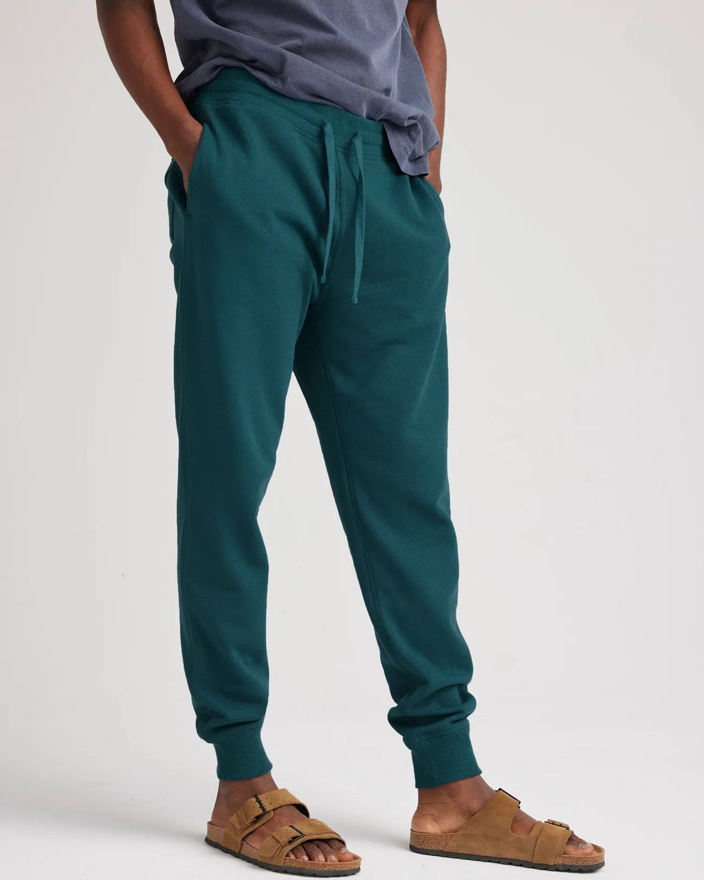Men's Recycled Fleece Tapered Sweatpant Reflecting Pond