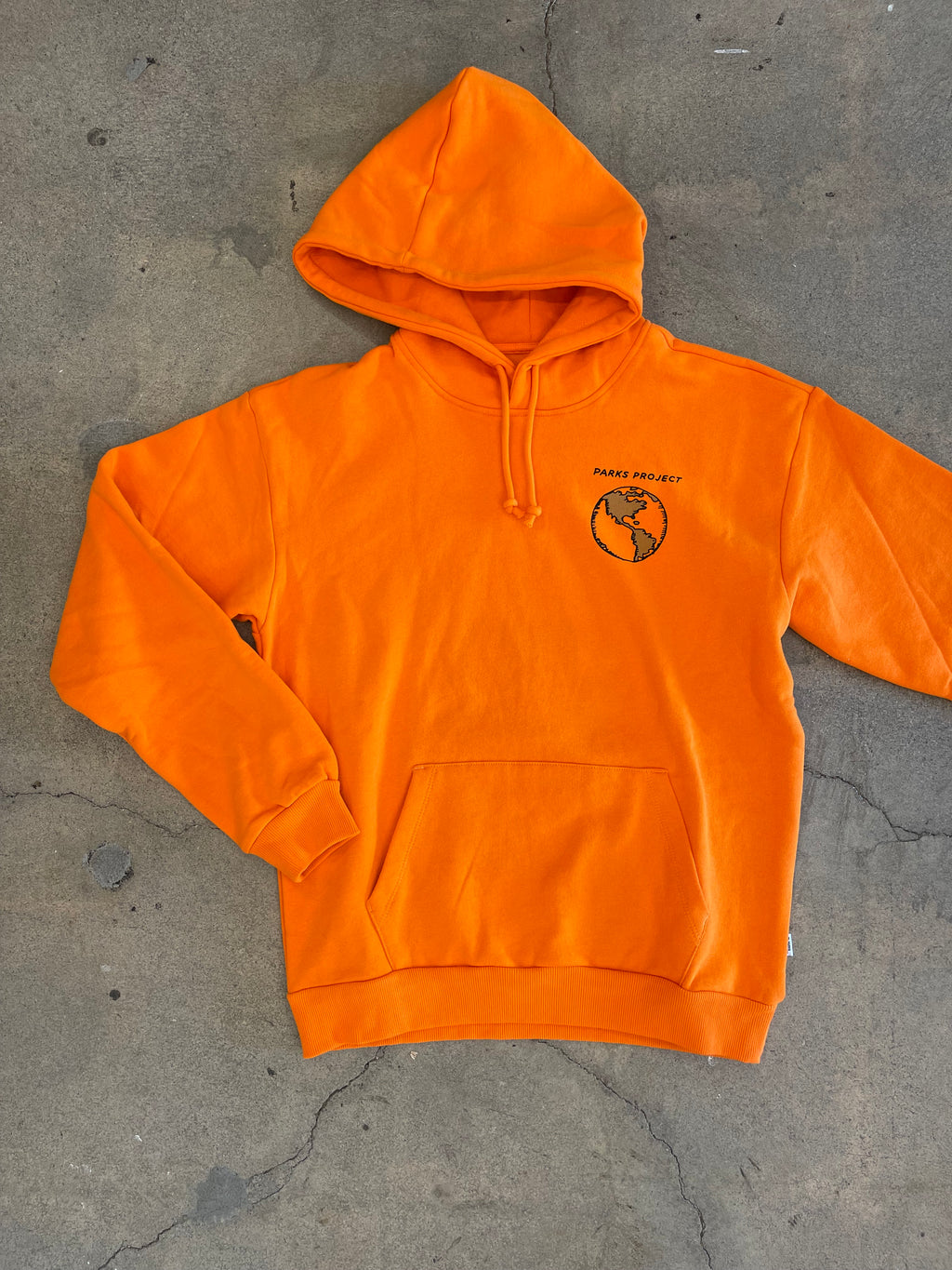 Feel The Earth Breathe Orange Hoodie