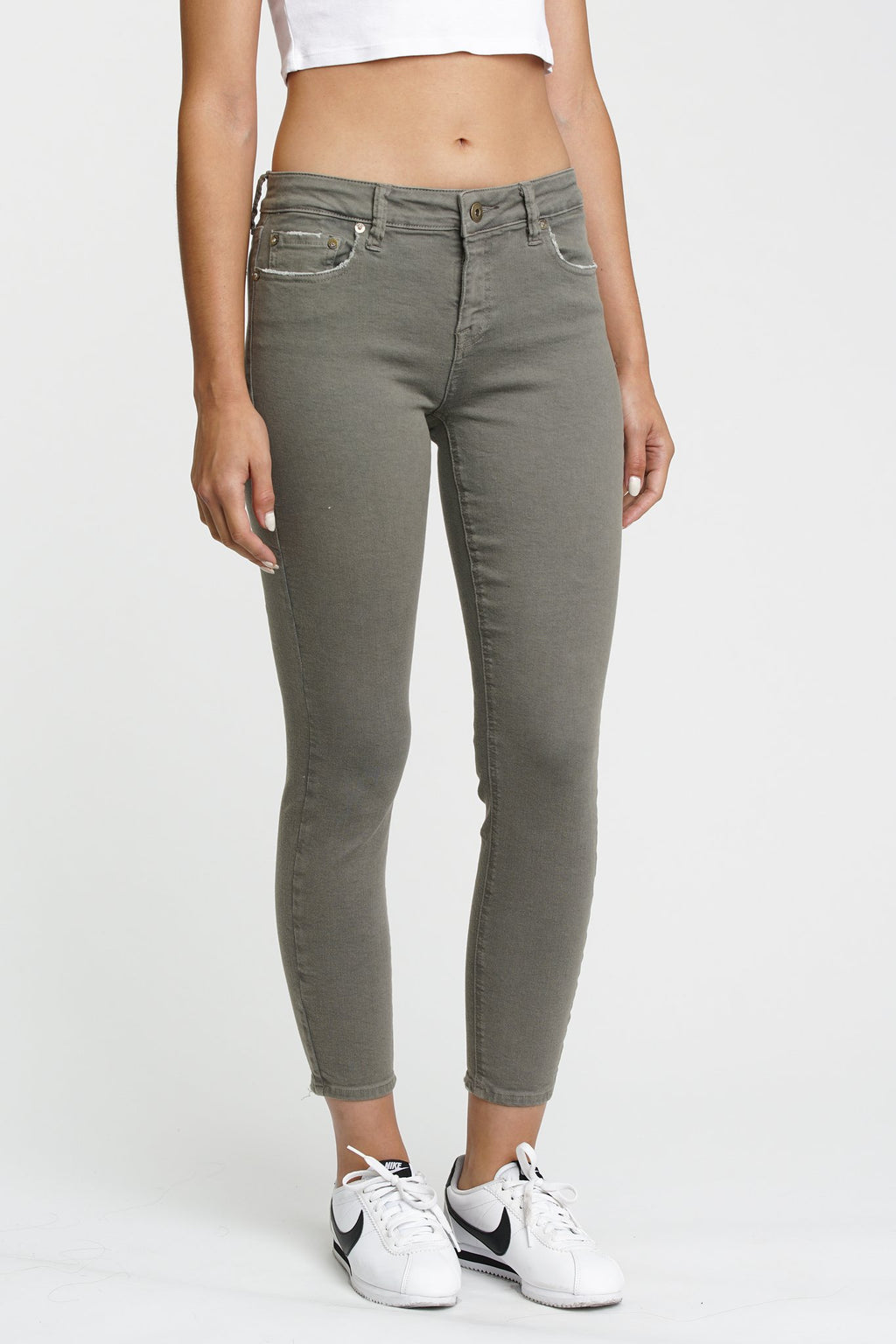 Pistola Aline High Rise Skinny Smudged