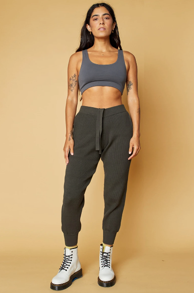 Organic Cotton Surf Jogger Vintage Black