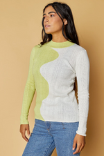 Hemp Onda Turtleneck Celery/Natural