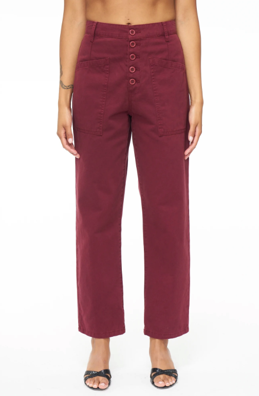 Tammy Hight Rise Trouser Merlot