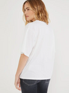 Ulli Organic Cotton Jersey V-Neck Cloud White