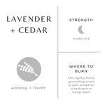 Lavender + Cedar Mini Candle 2oz