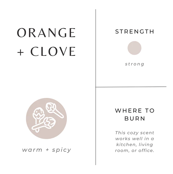 Orange + Clove Mini Candle 2oz