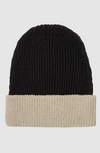 Recycled Cotton Dup Beanie Jet/Oat