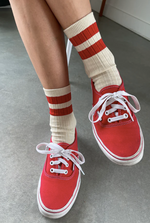 Her Varsity Socks Red