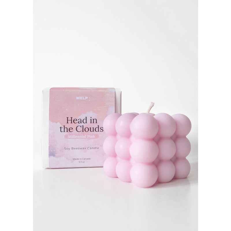 Millennial Pink Soy Beeswax Cloud Candle