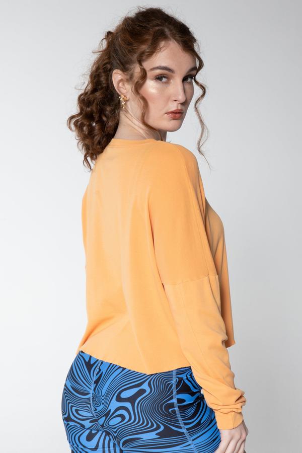 Cropped Long Sleeve Orange