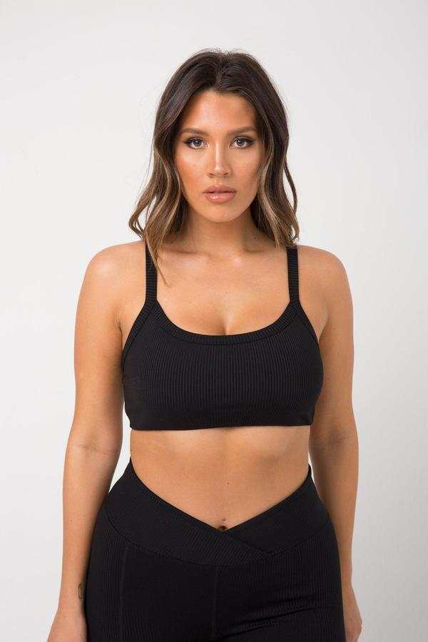 Ribbed 2.0 Bralette Black