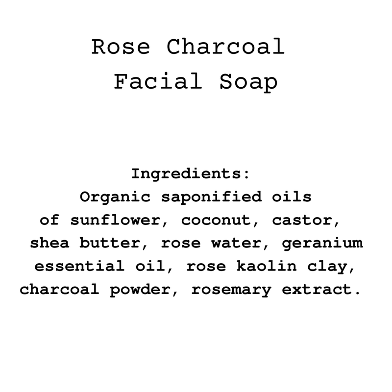 Rose Charcoal Facial Soap 4oz