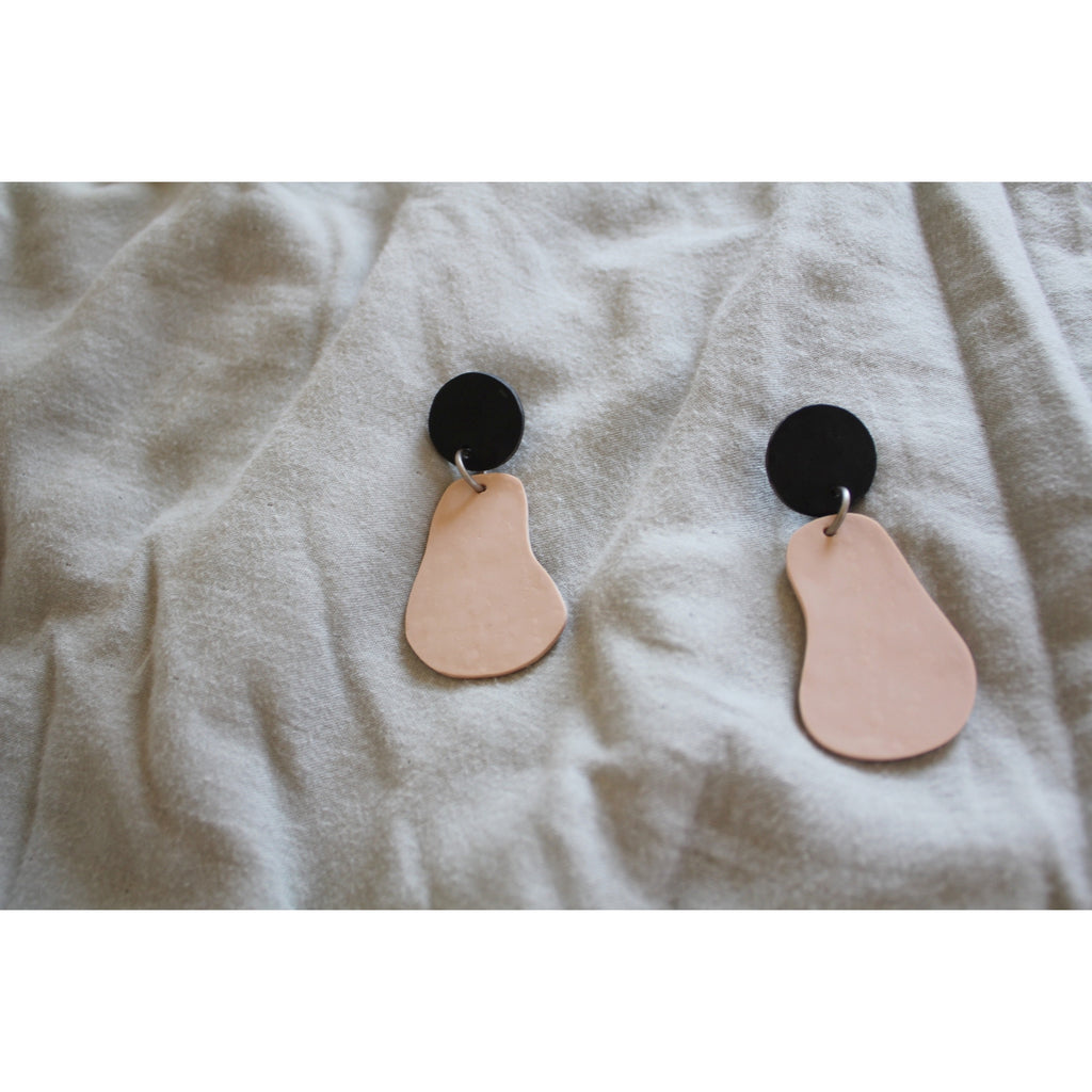 Tan Earrings